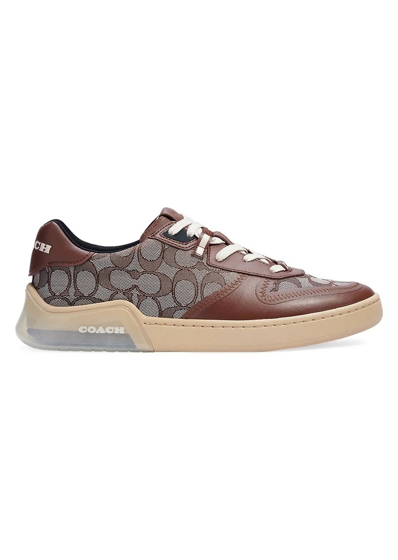 Shop COACH Signature Tennis Cup Sole Low-Top Sneakers