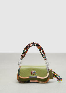 Coach Mini Wavy Dinky Bag With Colorful Binding In Upcrafted Leather