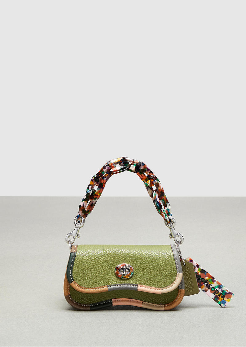 Mini Wavy Dinky Bag In Coachtopia Leather With Colorful Binding