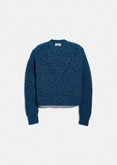 Coach open knit sweater