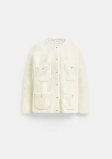 Coach Oversized Pocket Cardigan