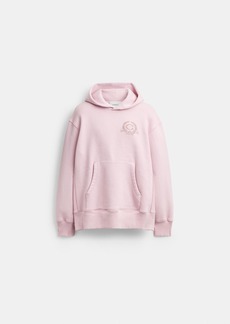 Coach Oversized Signature Crest Hoodie In Organic Cotton