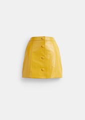 Coach Patent Leather Mini Skirt