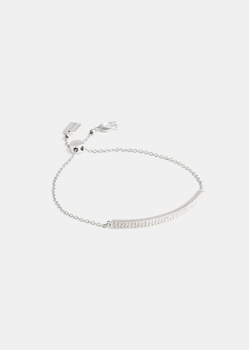 Coach Pavé Bar Slider Bracelet