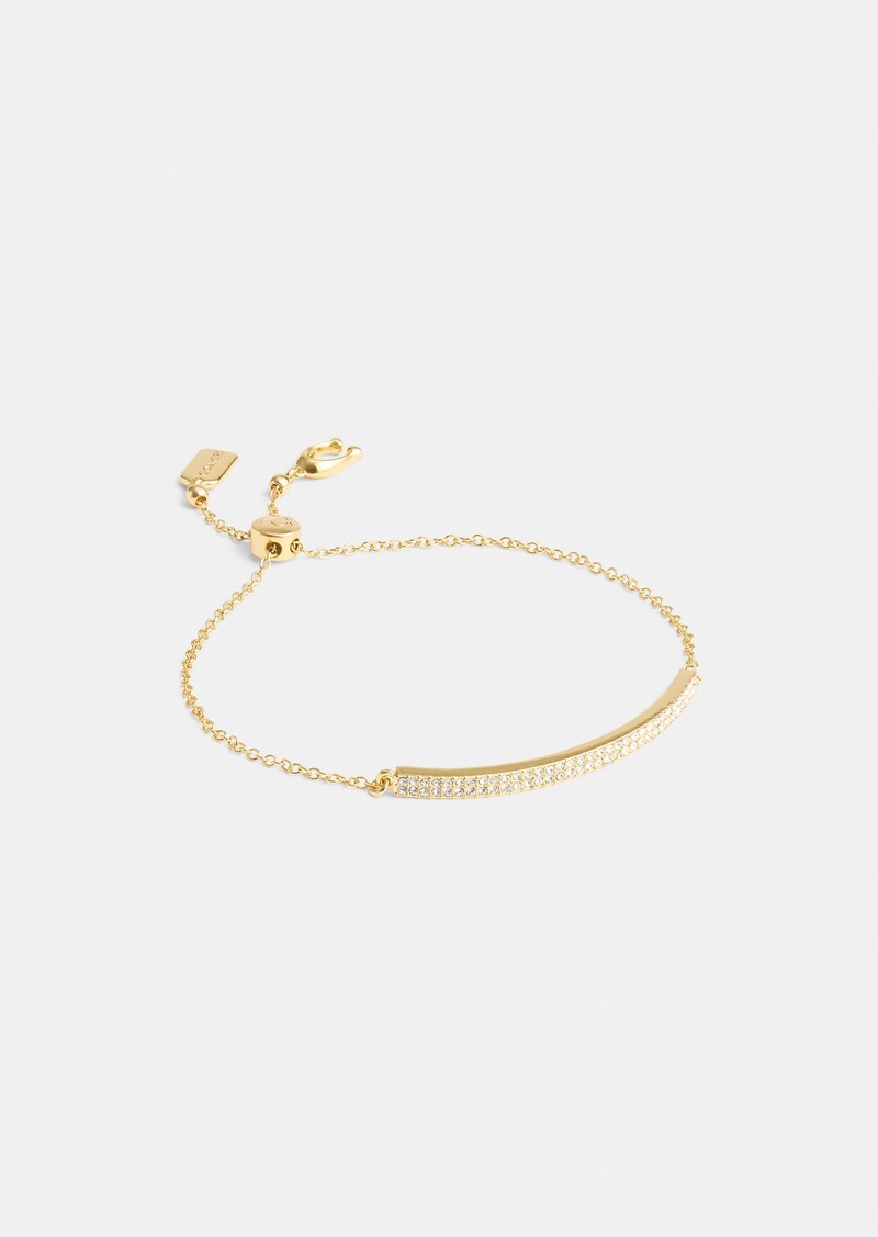 Coach Pavé Bar Slider Bracelet