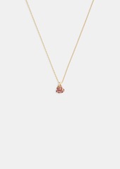 Coach Pavé Heart Pendant Necklace