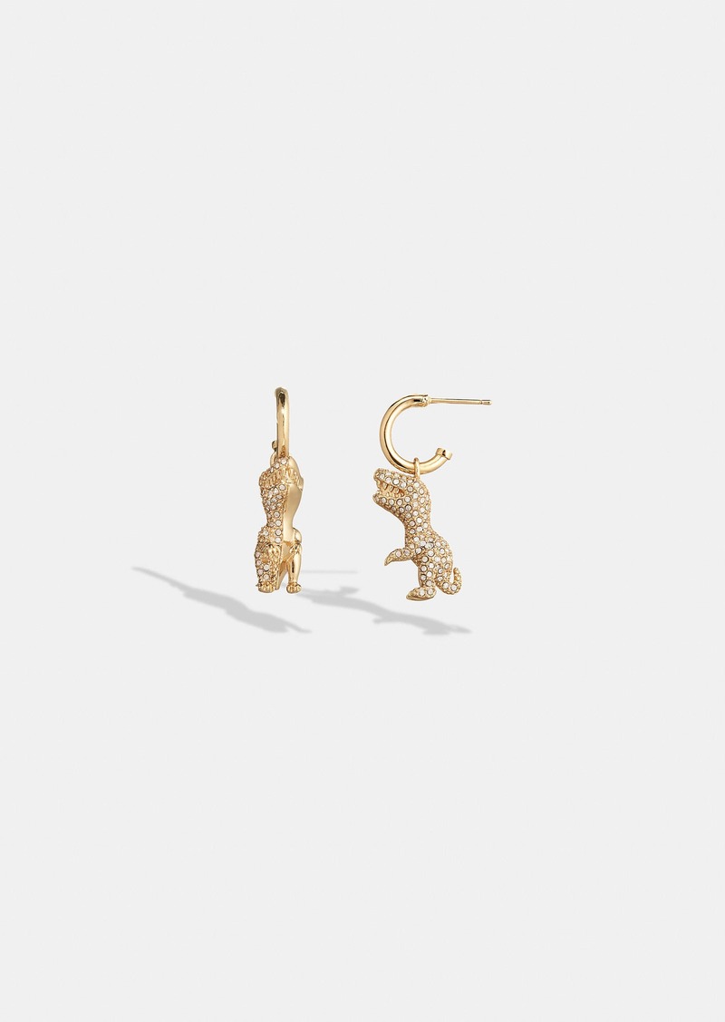 Coach Pavé Rexy Huggie Earrings