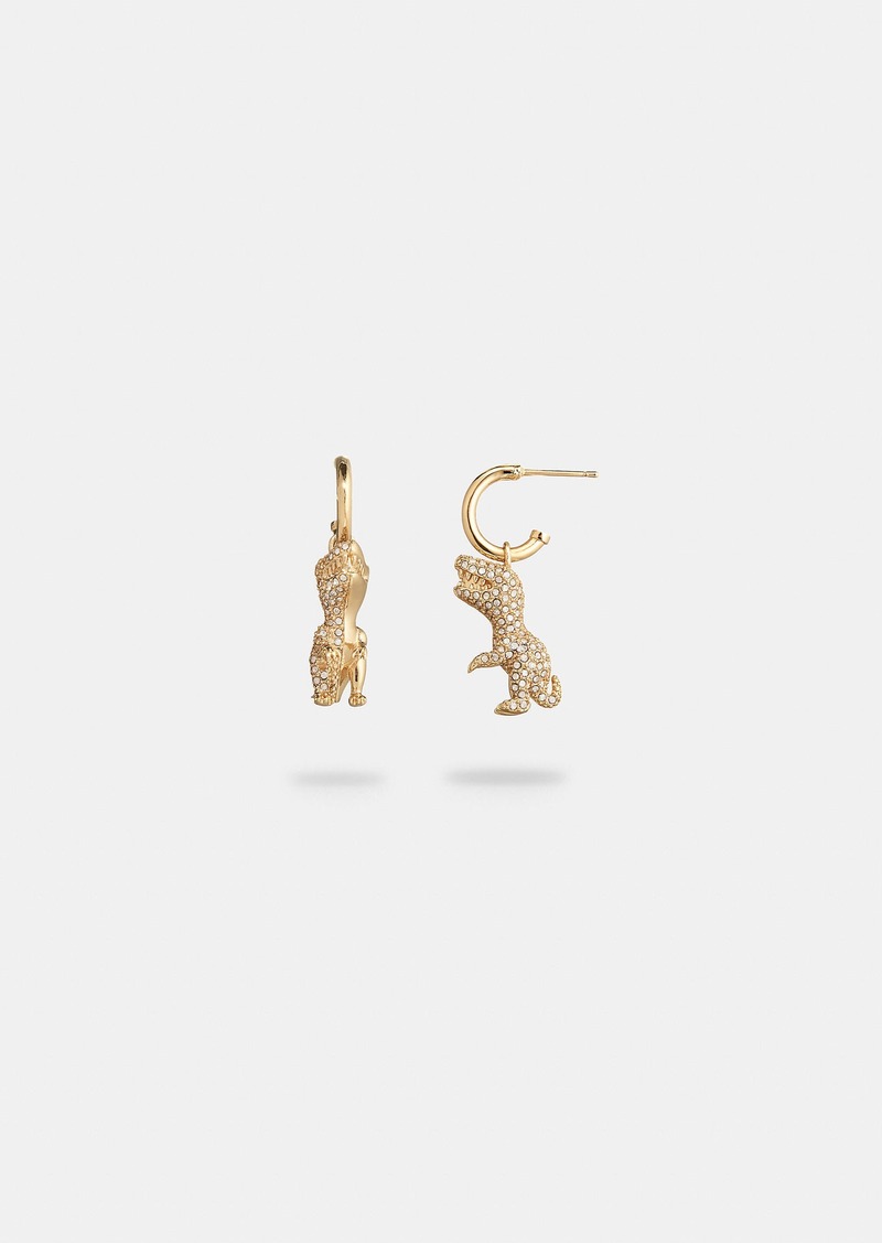 Coach Pavé Rexy Huggie Earrings