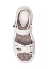 Coach Peyton Leather Sandals