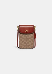 Coach Phone Crossbody Bag In Signature Canvas