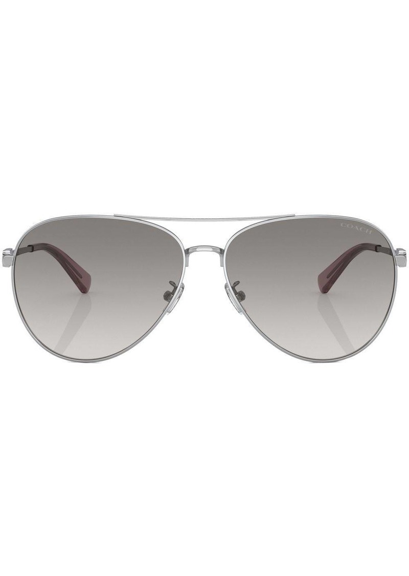 Coach pilot-frame tinted sunglasses