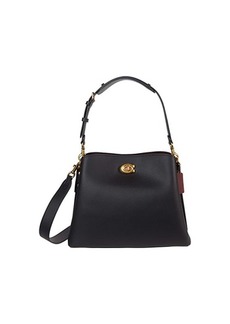 Coach Polished Pebble Leather Willow Shoulder Bag