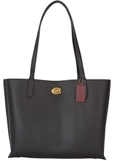 Coach Polished Pebble Leather Willow Tote