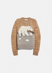 Coach polar bear sweater