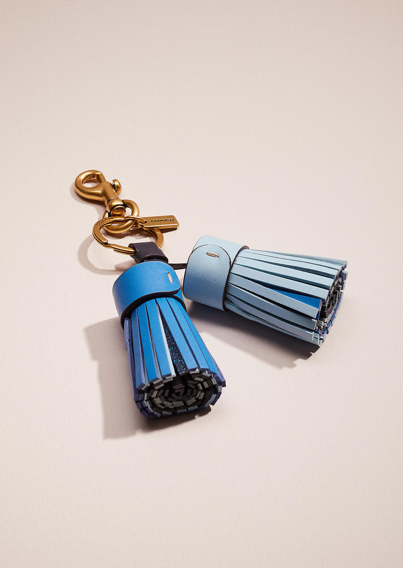 Coach Remade Colorblock Tassel Bag Charm