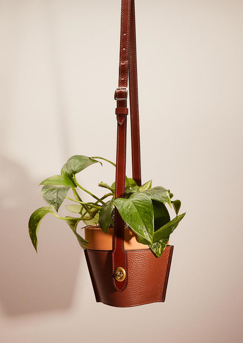 Coach Remade Hanging Plant Pot Holder