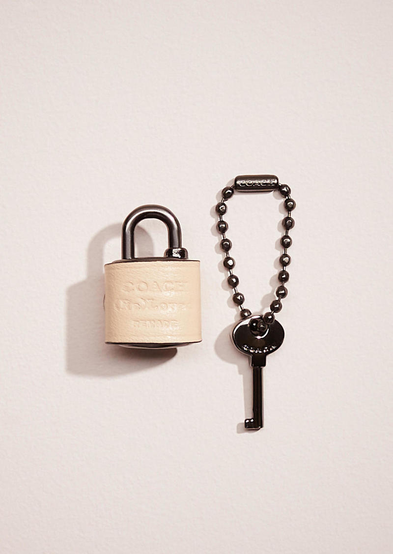 Coach Remade Padlock And Key Bag Charm