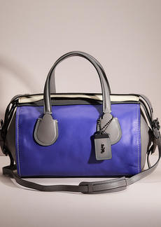 Coach Restored Badlands Satchel In Colorblock