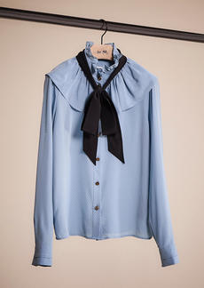 Coach Restored Gathered Collar Blouse