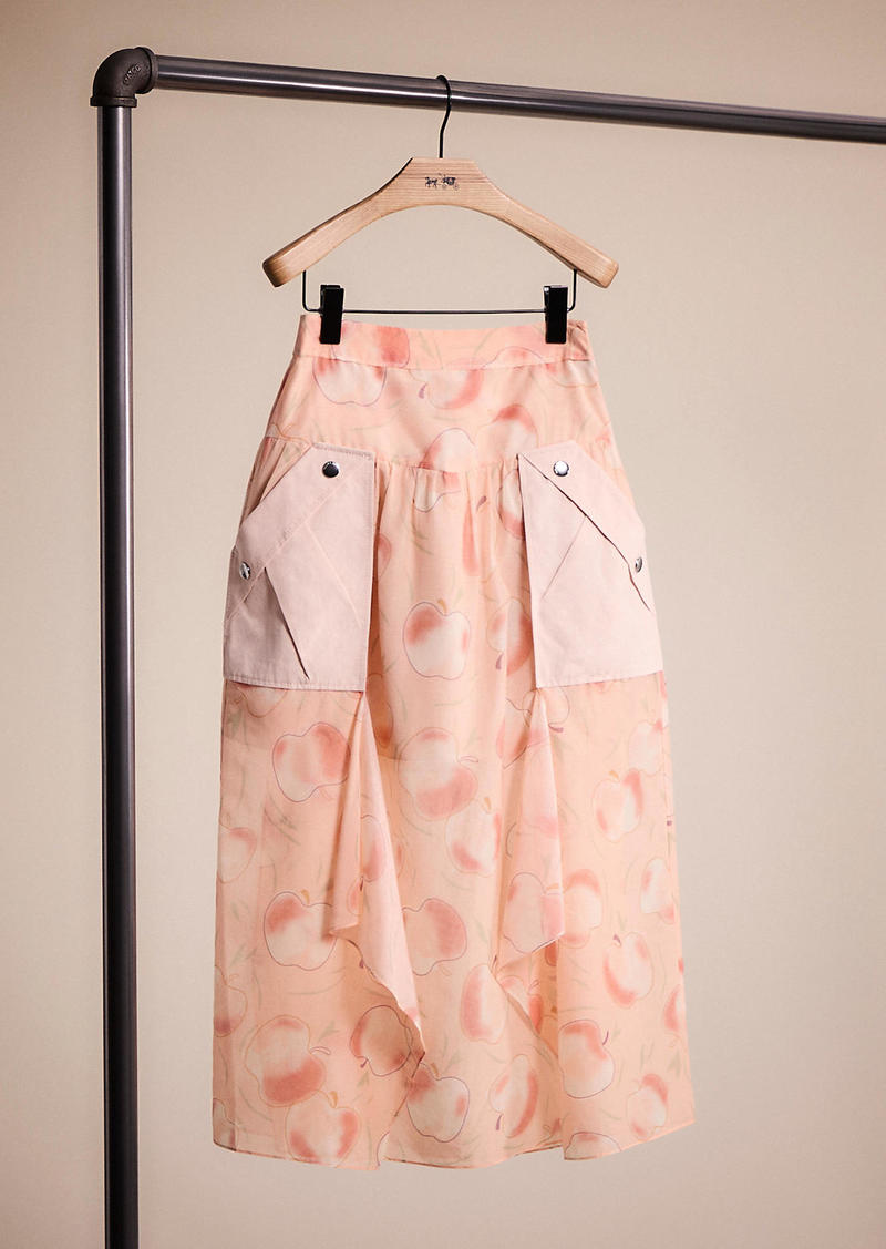 Coach Restored Long Draped Skirt With Pockets