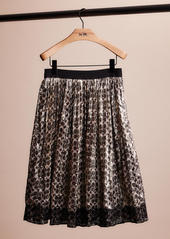 Coach Restored Metallic Pleated Skirt