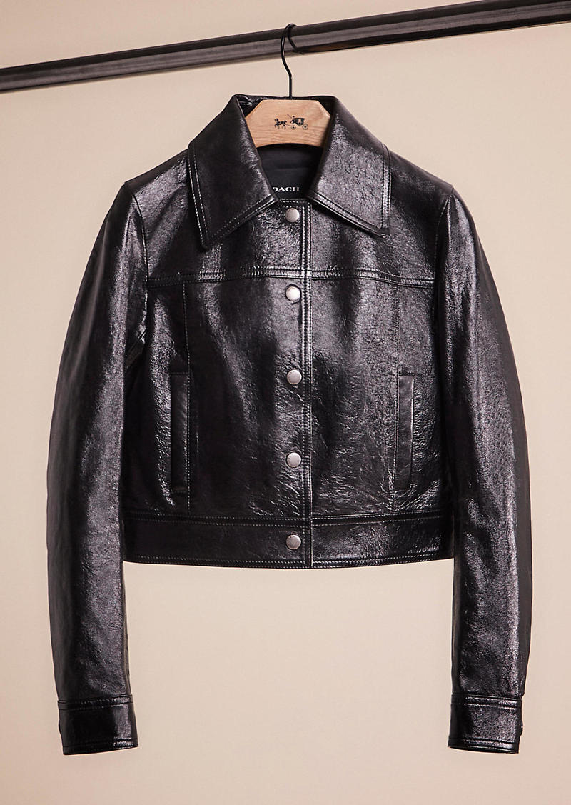 Coach Restored Patent Leather Jacket