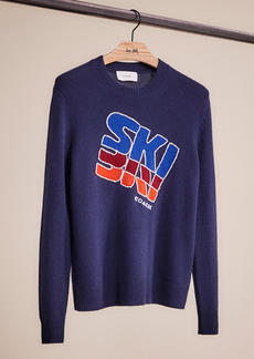 Coach Restored Ski Intarsia Sweater In Recycled Wool And Recycled Cashmere
