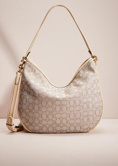 Coach Restored Soft Tabby Hobo In Signature Jacquard