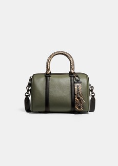 Coach Ruby Satchel 25 In Colorblock With Snakeskin Detail