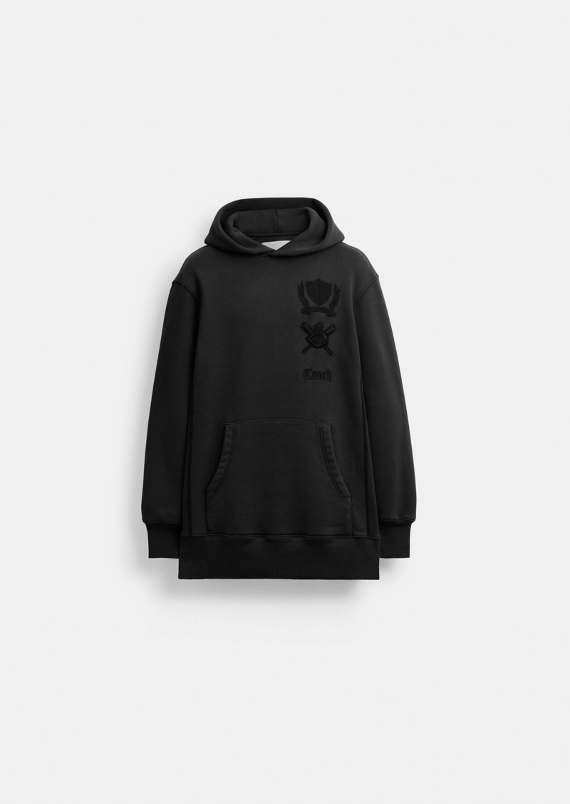 Coach Signature Crest Hoodie Dress In Organic Cotton