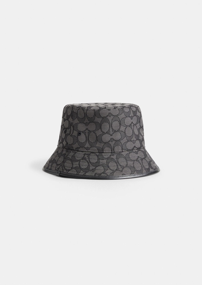 Coach Signature Jacquard Bucket Hat