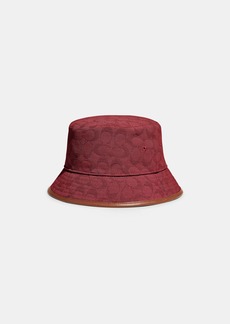 Coach Signature Jacquard Bucket Hat In Organic Cotton And Recycled Polyester