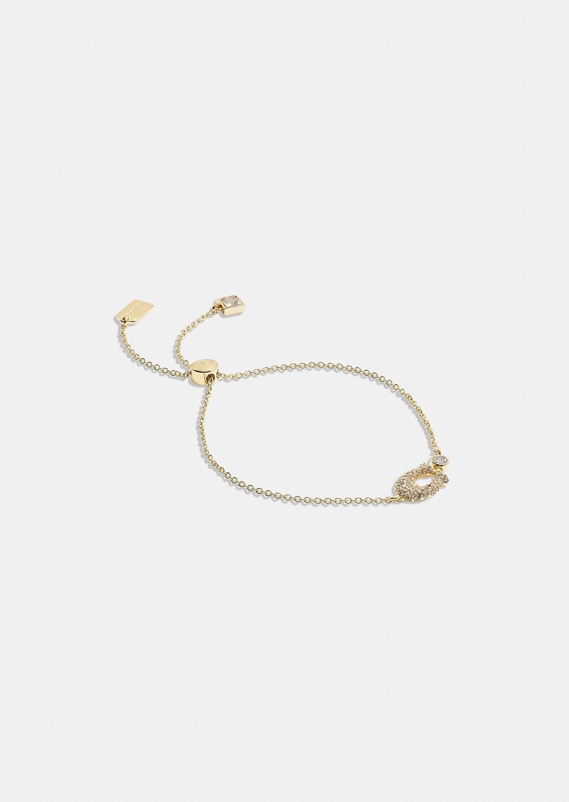 Coach Signature Pavé Slider Bracelet