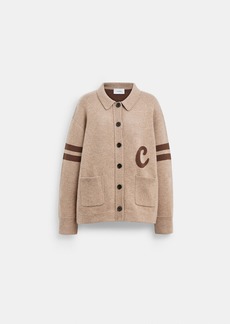 Coach Signature Script Cardigan