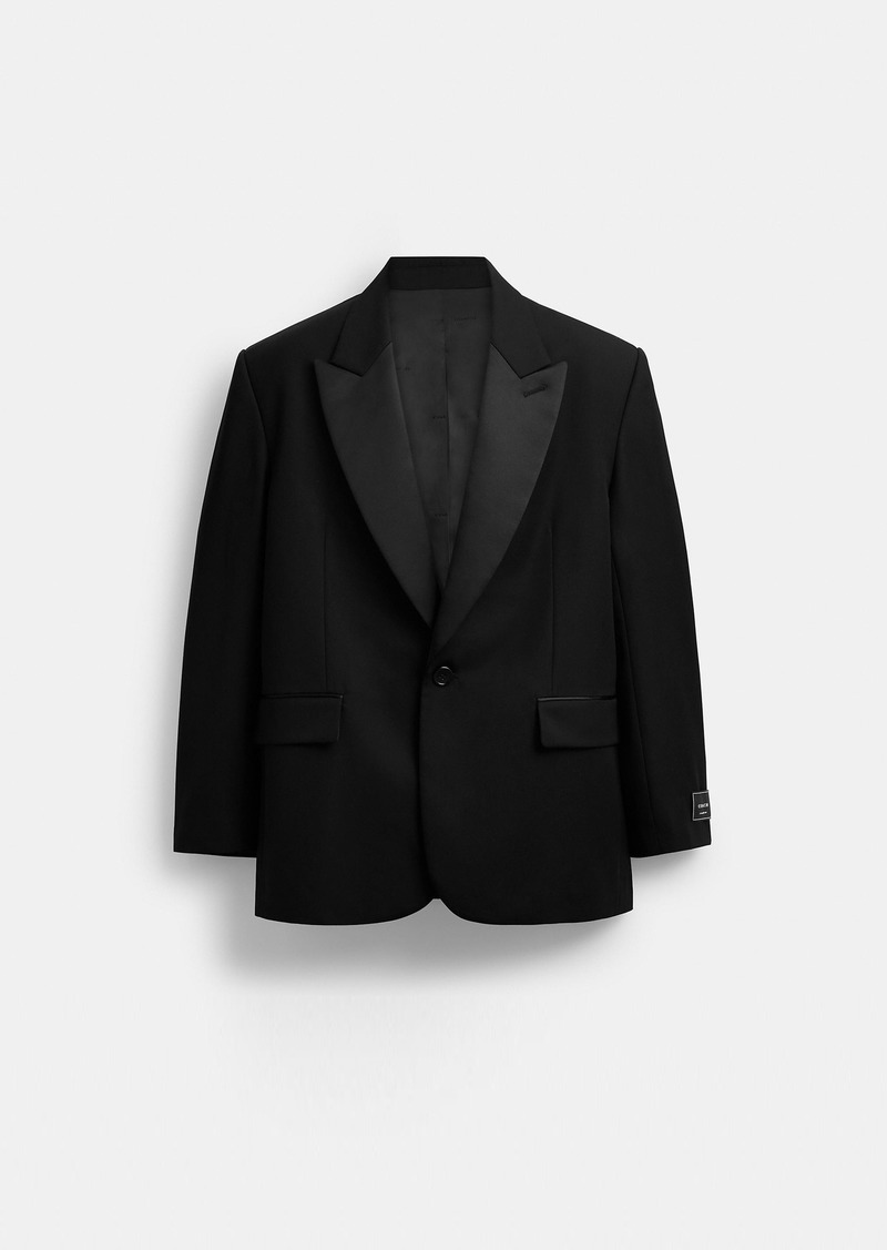 Coach Single Breasted Tuxedo Jacket