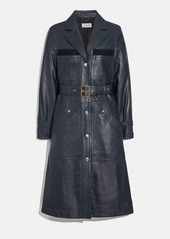 Coach Sporty Leather Trench