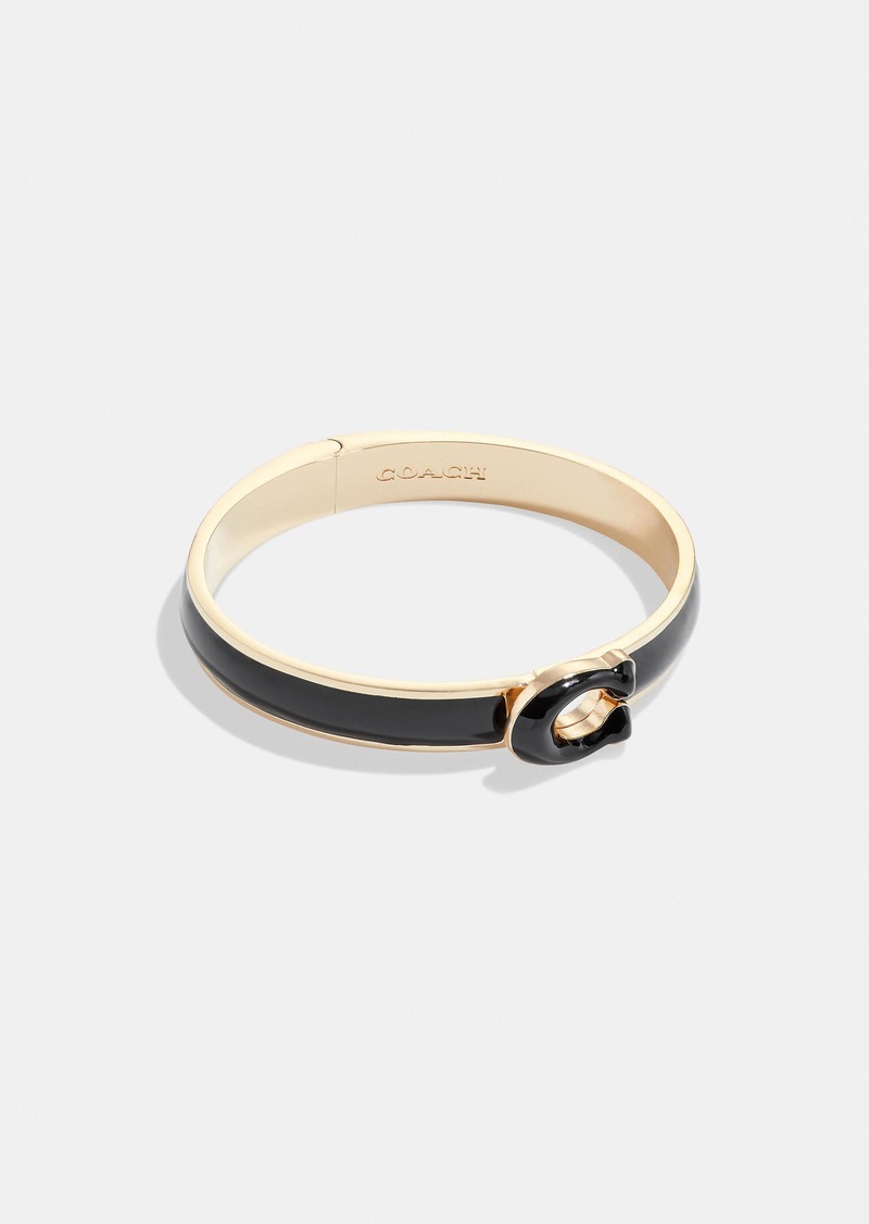 Coach Tabby Enamel Hinged Bangle