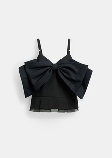 Coach Taffeta Bow Top