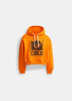Coach The Lil Nas X Drop Cropped Pullover Hoodie