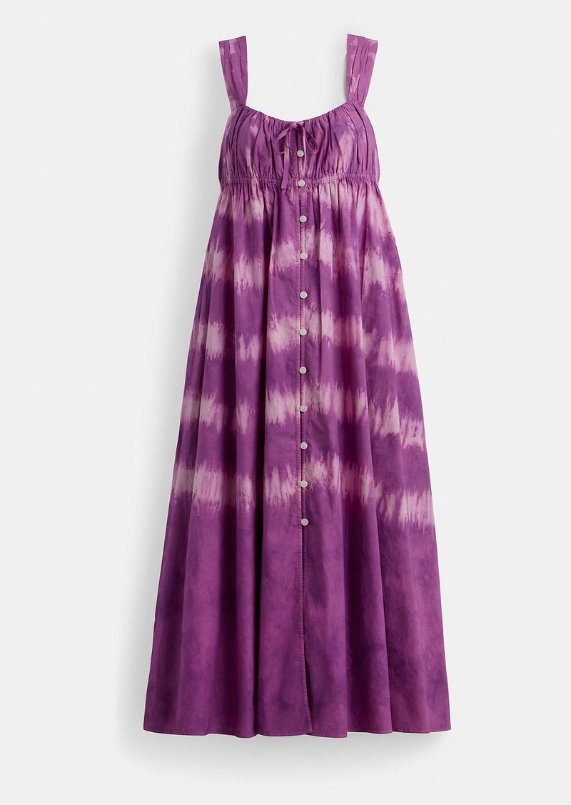 Coach Tie Dye Sleeveless Dress In Organic Cotton
