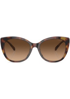 Coach tortoiseshell-effect cat eye sunglasses