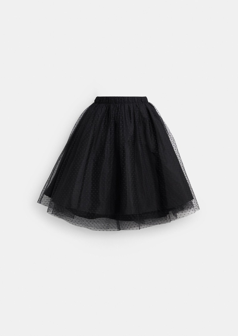 Coach Tulle Midi Skirt