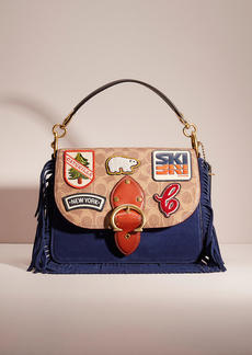 Coach Upcrafted Beat Shoulder Bag In Signature Canvas With Patches