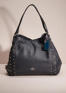 Coach Upcrafted Edie Shoulder Bag 31 With Floral Rivets