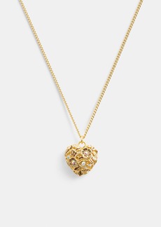 Coach Vintage Heart Pendant Necklace