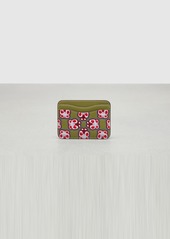Wavy Card Case In Coachtopia Leather With Butterfly Print