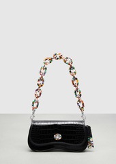 Wavy Dinky Bag In Croc Embossed Coachtopia Leather