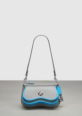 Wavy Double Pouch Bag In Coachtopia Leather