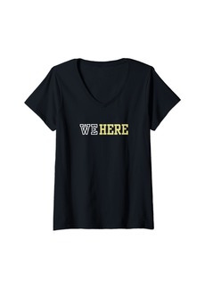 Coach Womens We here V-Neck T-Shirt