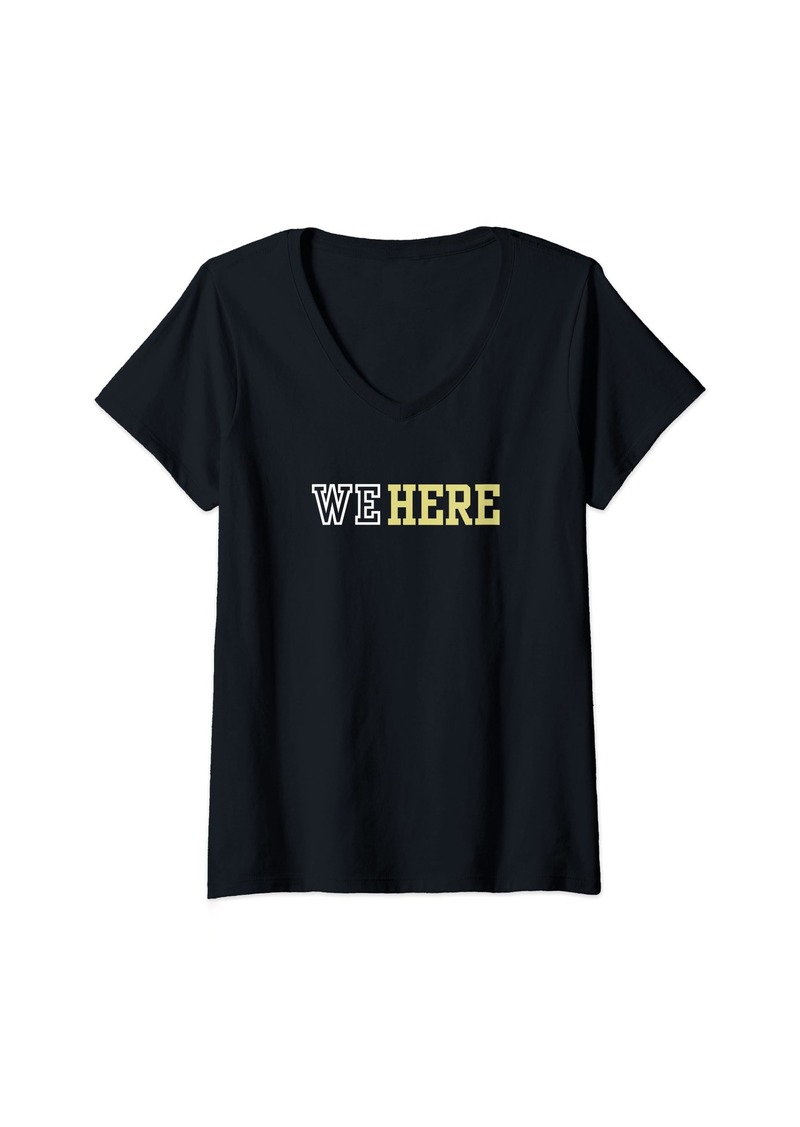 Coach Womens We here V-Neck T-Shirt